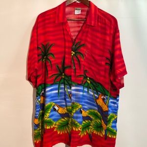 In Gear - Tropical Men’s button down shirt. Size XXL
